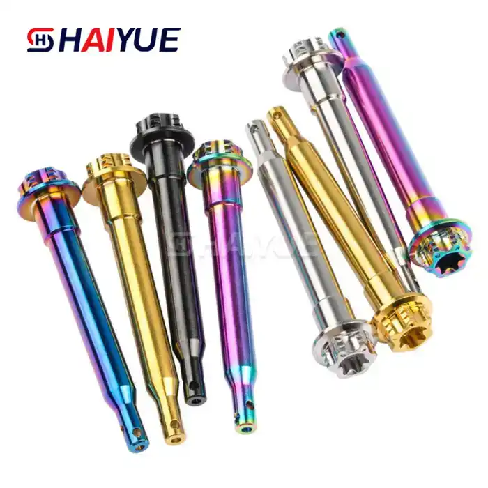 What is the advantage of titanium caliper bolts?
